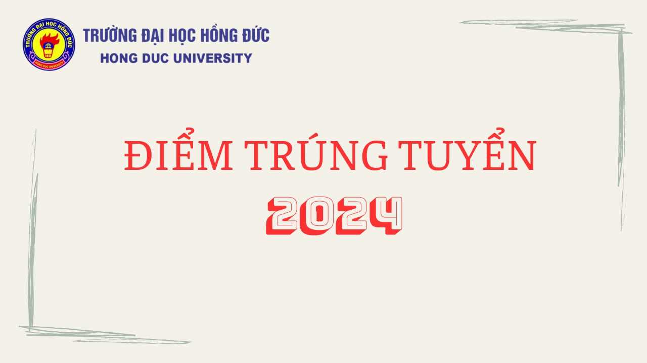Thông báo trúng tuyển năm 2024
